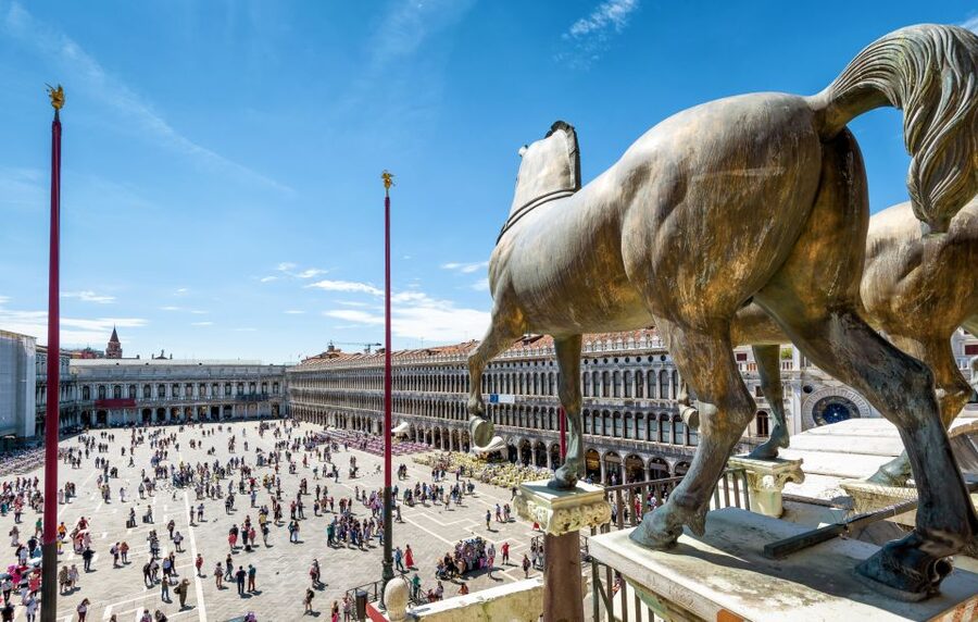 Doge's Palace & St. Mark's Basilica with Terrace Access Tour - St. Mark’s Square first, so everything clicks