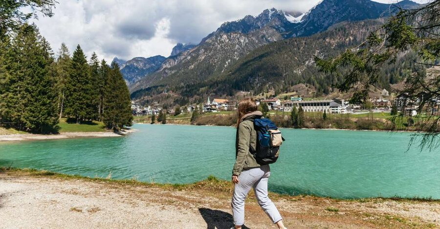 From Venice: Cortina and Dolomites Mountains Day Trip - Lake Santa Croce and Pieve di Cadore: the warm-up scenes