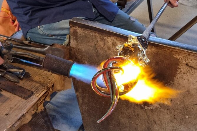 Glass Blowing Show Visit Murano Glass Factory and Showroom OMG - Showroom Time: 500 Square Metres of Murano Glass to Browse