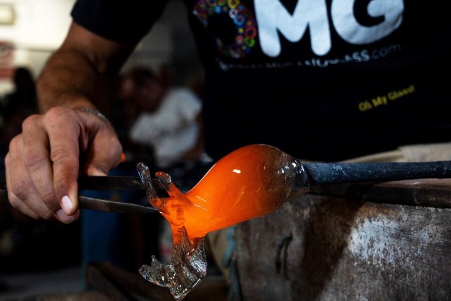 Glass Blowing Show Visit Murano Glass Factory & Showroom OMG - The 500-Square-Metre Showroom: Shop Smart, Buy Only What You Love