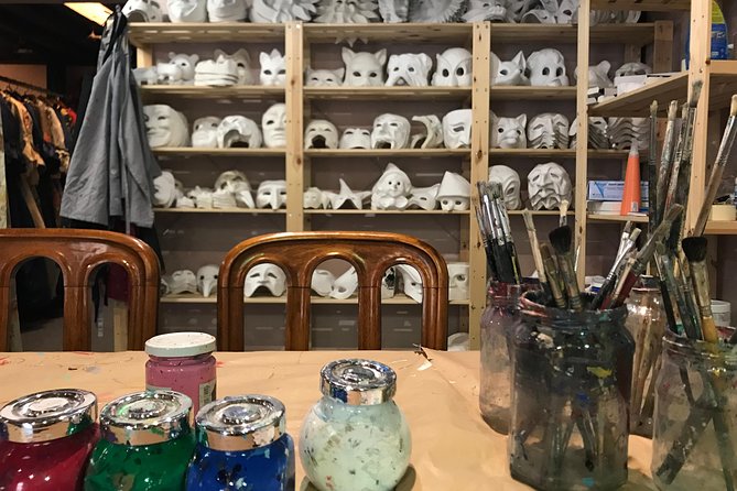 Mask Workshop - Paint Your Own Venetian Mask in Venice, Italy - Choosing your mask from 50+ papier maché styles