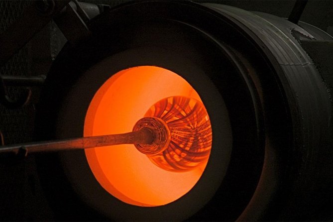 Molten glass magic - Glassblowing class - PRIVATE - The showroom and factory gallery: art viewing plus sales pressure