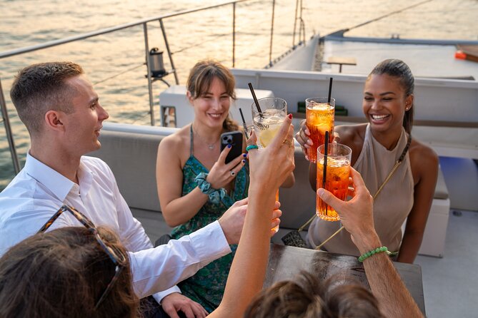 Sunset Jazz Catamaran Cruise with Aperitivo and Live Saxophone - The 90-minute route: San Marco views to Lido, then back via Sant’Elena