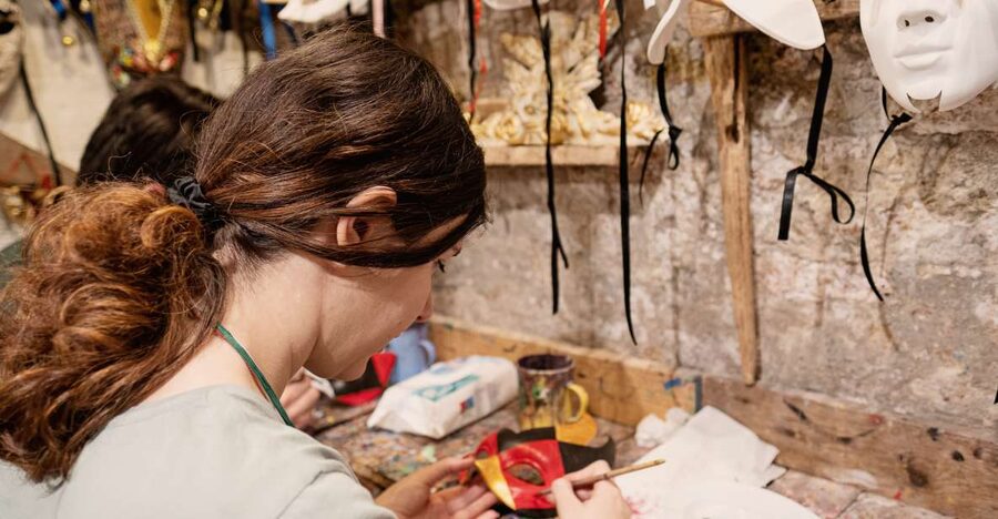 Venice: Carnival Mask Decoration Class at Casanova Prisons - Venice’s Prison Palace is the surprising setting for a mask workshop