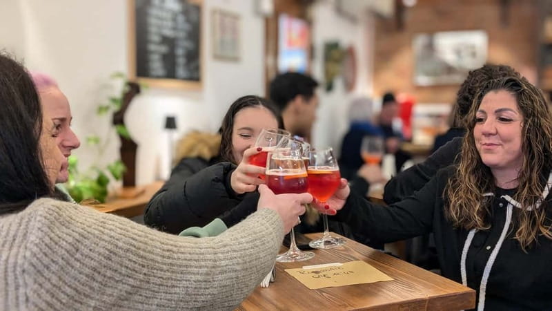 Venice: Cicchetti, Spritz, and Wine Tour in Ghetto Ebraico - The Second Bar Stop, Plus Dessert to End the Evening