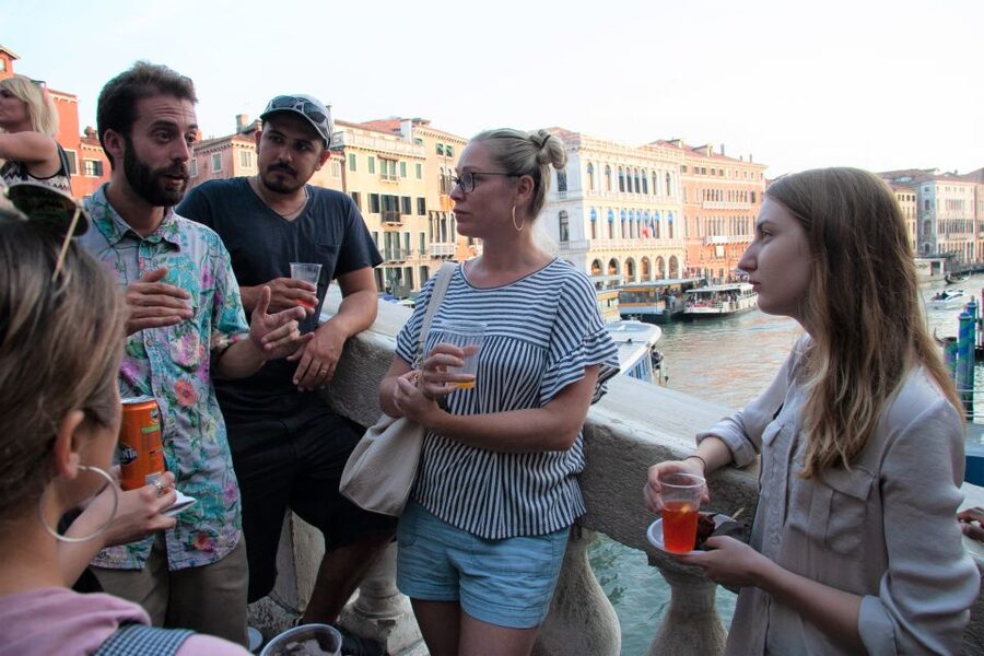 Venice: Local Secrets of Venice Tapas & Wine Walking Tour - The first bacaro stop: bites, wine, and why the combo works