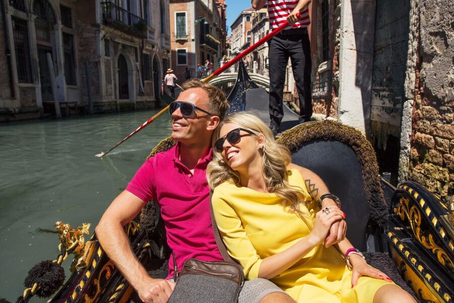 Venice: Off the Beaten Path Private Gondola Ride - St Mark’s area views: Bridge of Sighs, Doge’s Palace, and Santa Maria della Salute