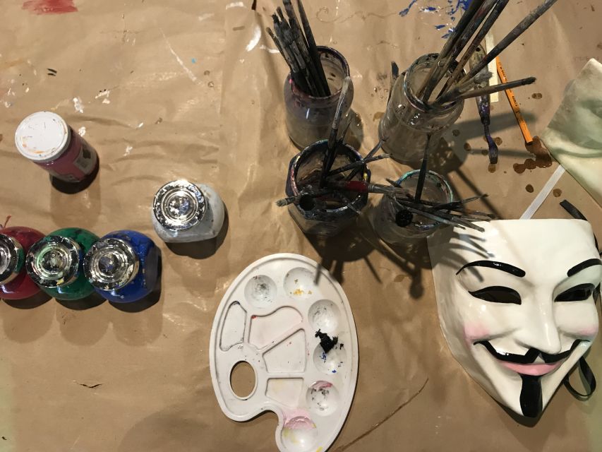 Venice: Paint your own Venetian Mask Workshop - Acrylic Tempera Painting, Guided Step by Step