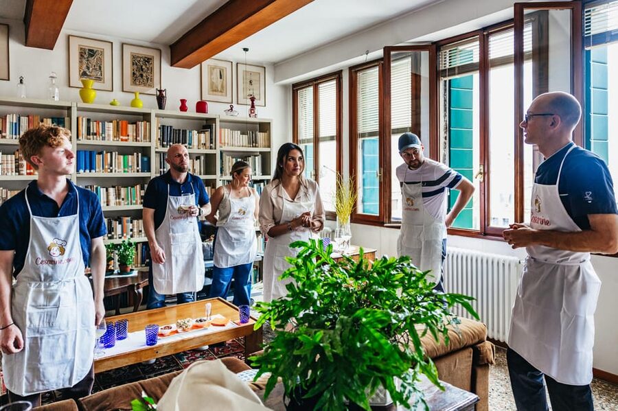 Venice: Pasta and Tiramisu Cooking Class at a Local's Home - Wine at the Table, Coffee at the End